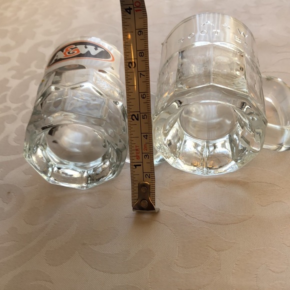 Vintage A&W mini Baby Root Beer Glass Mugs Mint - Picture 6 of 6
